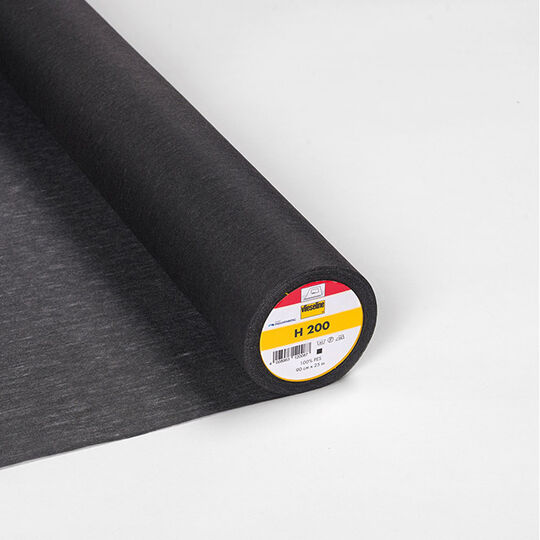 Fusible interlining Vlieseline H200, black image number